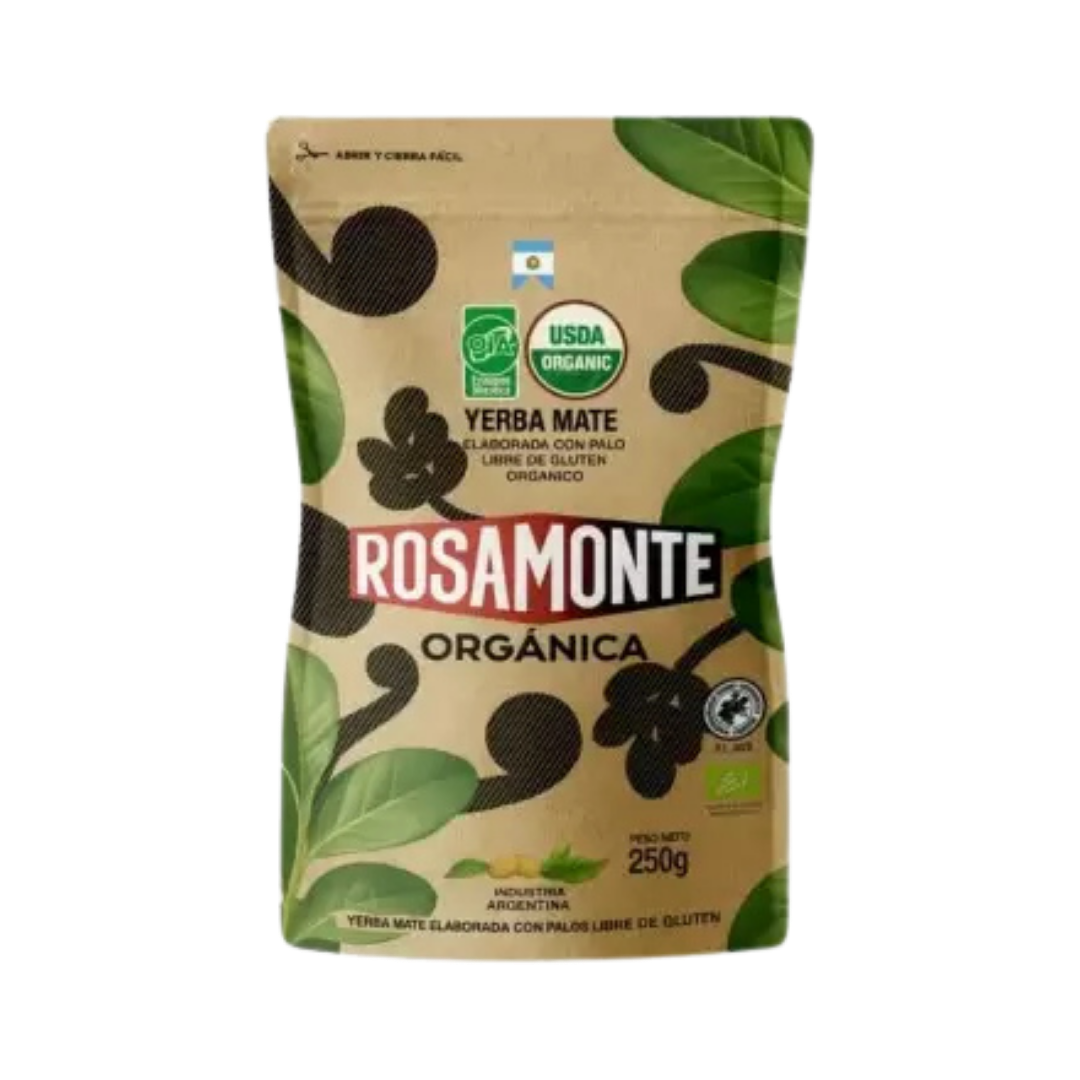 YERBA MATE ROSAMONTE ORGÁNICA 250G - ZIPLOC