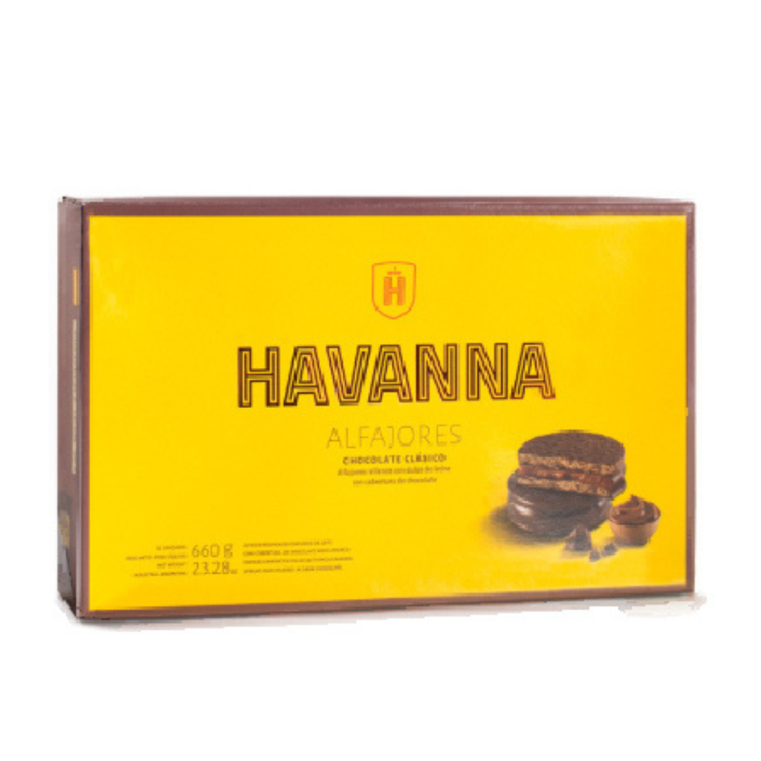 CAJA X12 - ALFAJORES HAVANNA NEGRO