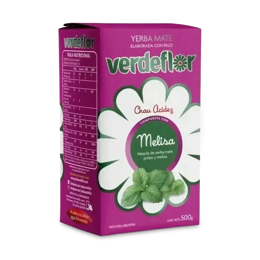 YERBA MATE VERDEFLOR MELISSA X 500g