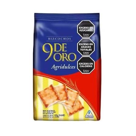 GALLETITAS 9 DE ORO 200G - AGRIDULCES