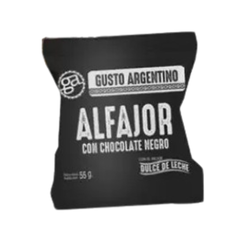 ALFAJOR GUSTO ARGENTINO BLANCO Y NEGRO