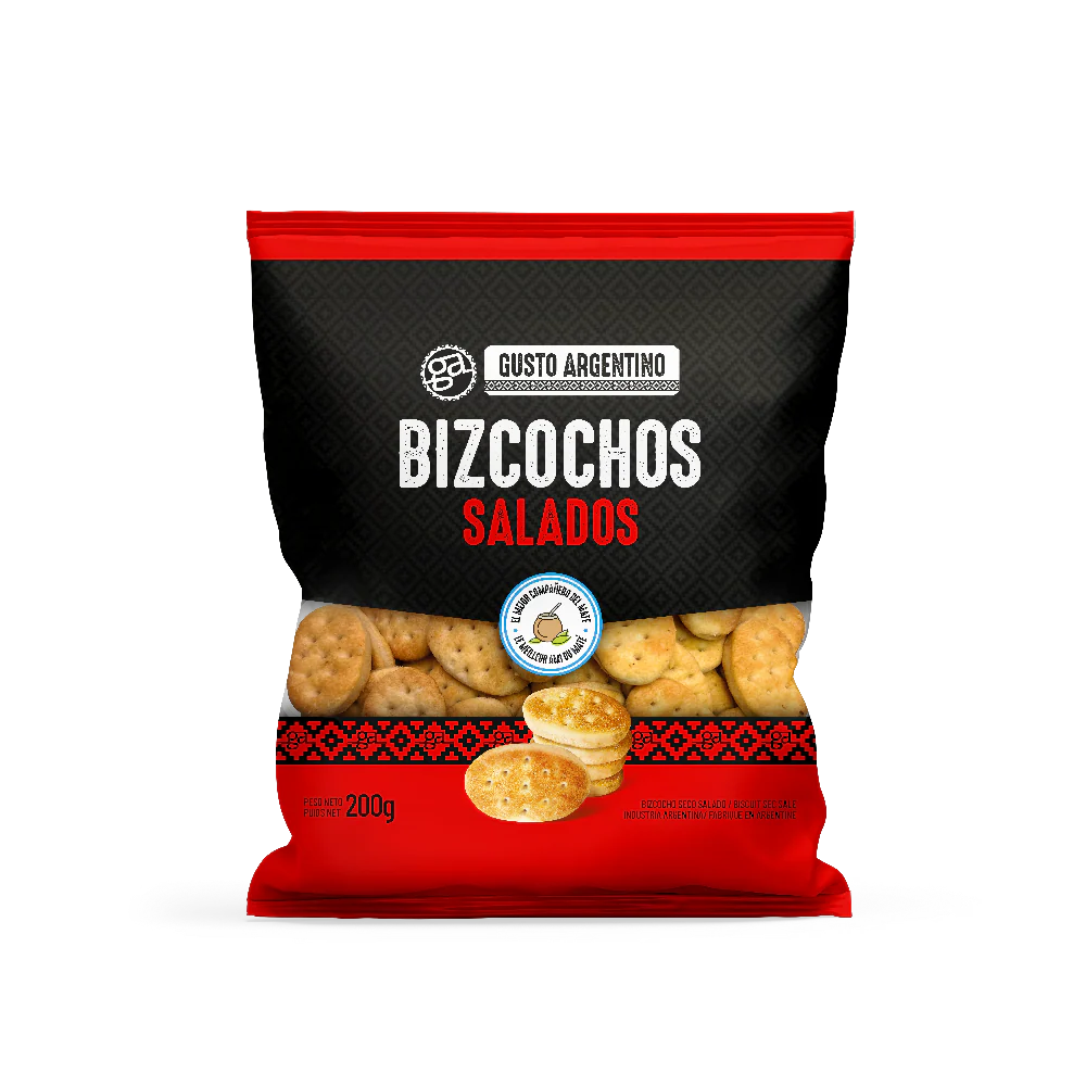 BIZCOCHOS SALADOS GUSTO ARGENTINO X 200 g