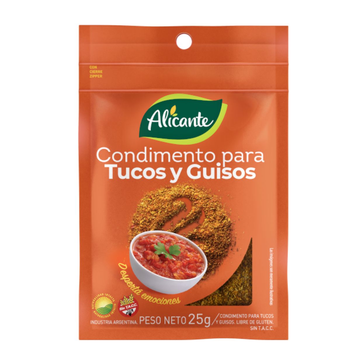 Condimento Alicante para Tuco y Guiso 25 g