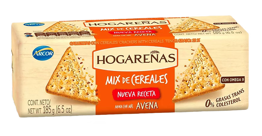 GALLETAS HOGAREÑAS MIX DE CEREALES X 185 g