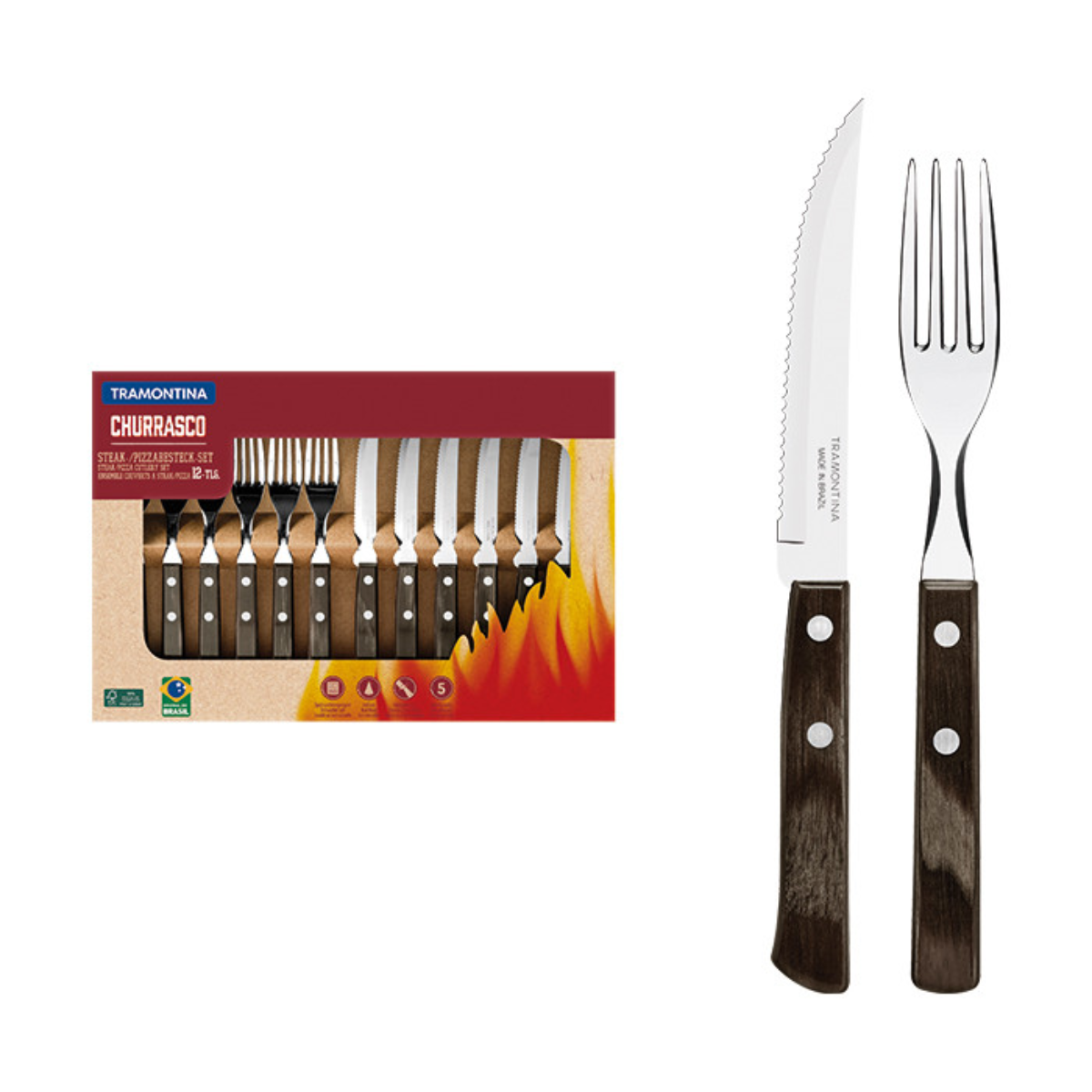 JGO. PARA BARBACOA 12 PZAS TRADICIONAL