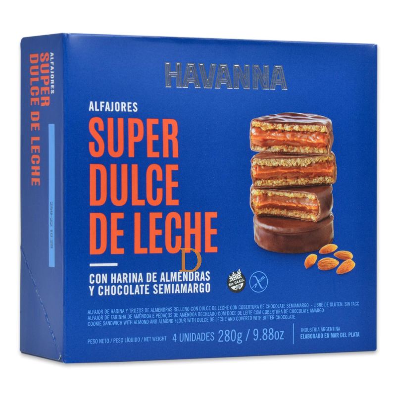 CAJA ALFAJORES HAVANNA SUPER DULCE DE LECHE