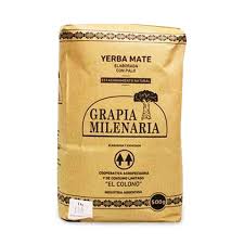 YERBA MATE GRAPA MILENARIA 500G