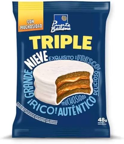 ALFAJORES PUNTA BALLENA TRIPLE NIEVE 48G