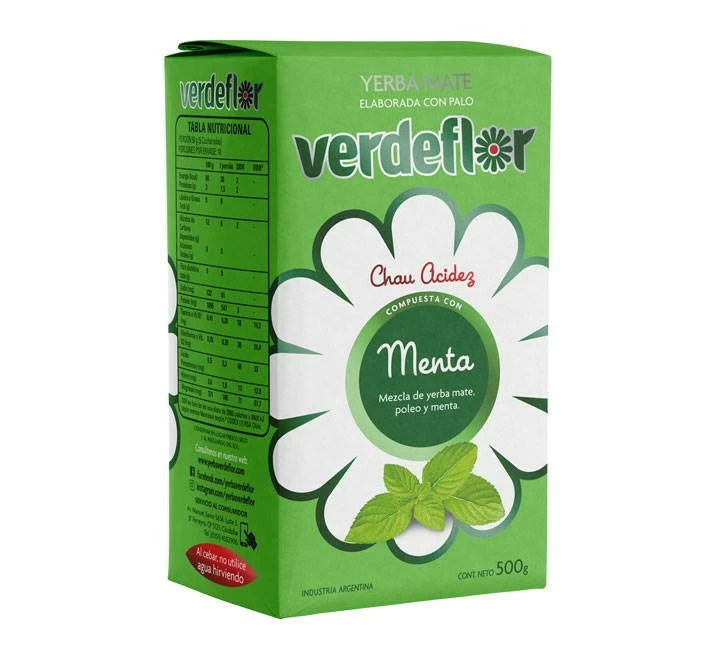 YERBA MATE VERDEFLOR MENTA X 500g